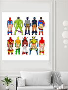 Super Hero Butts by Winston Chiu on GIANT ART - white digital drawing