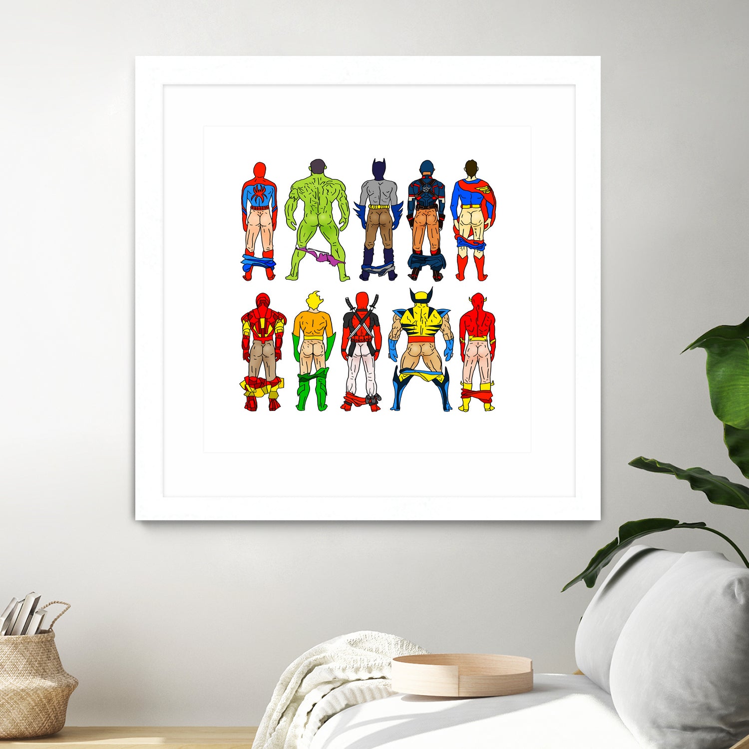 Super Hero Butts by Winston Chiu on GIANT ART - white digital drawing