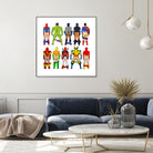 Super Hero Butts by Winston Chiu on GIANT ART - white digital drawing