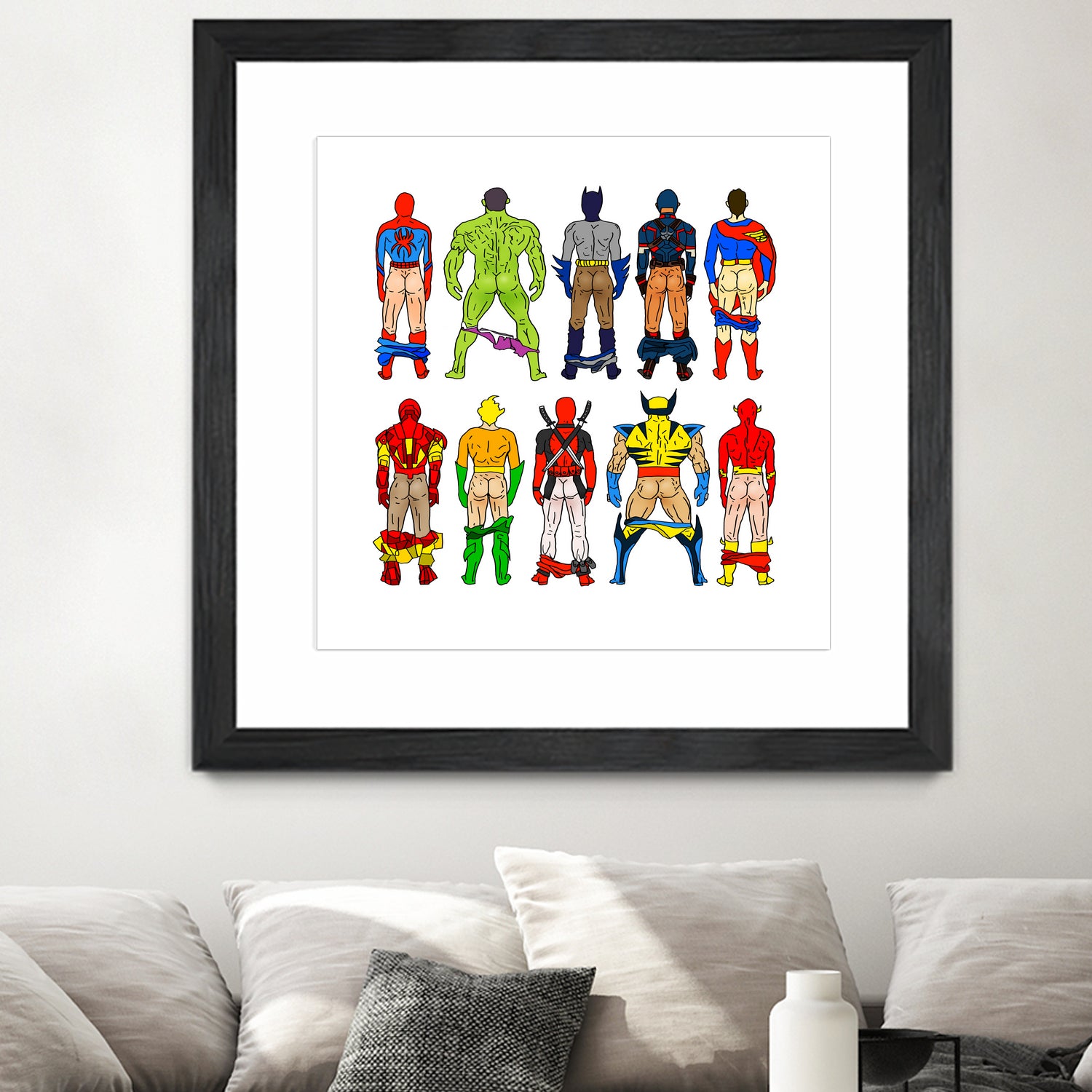 Super Hero Butts by Winston Chiu on GIANT ART - white digital drawing