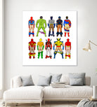 Super Hero Butts by Winston Chiu on GIANT ART - white digital drawing