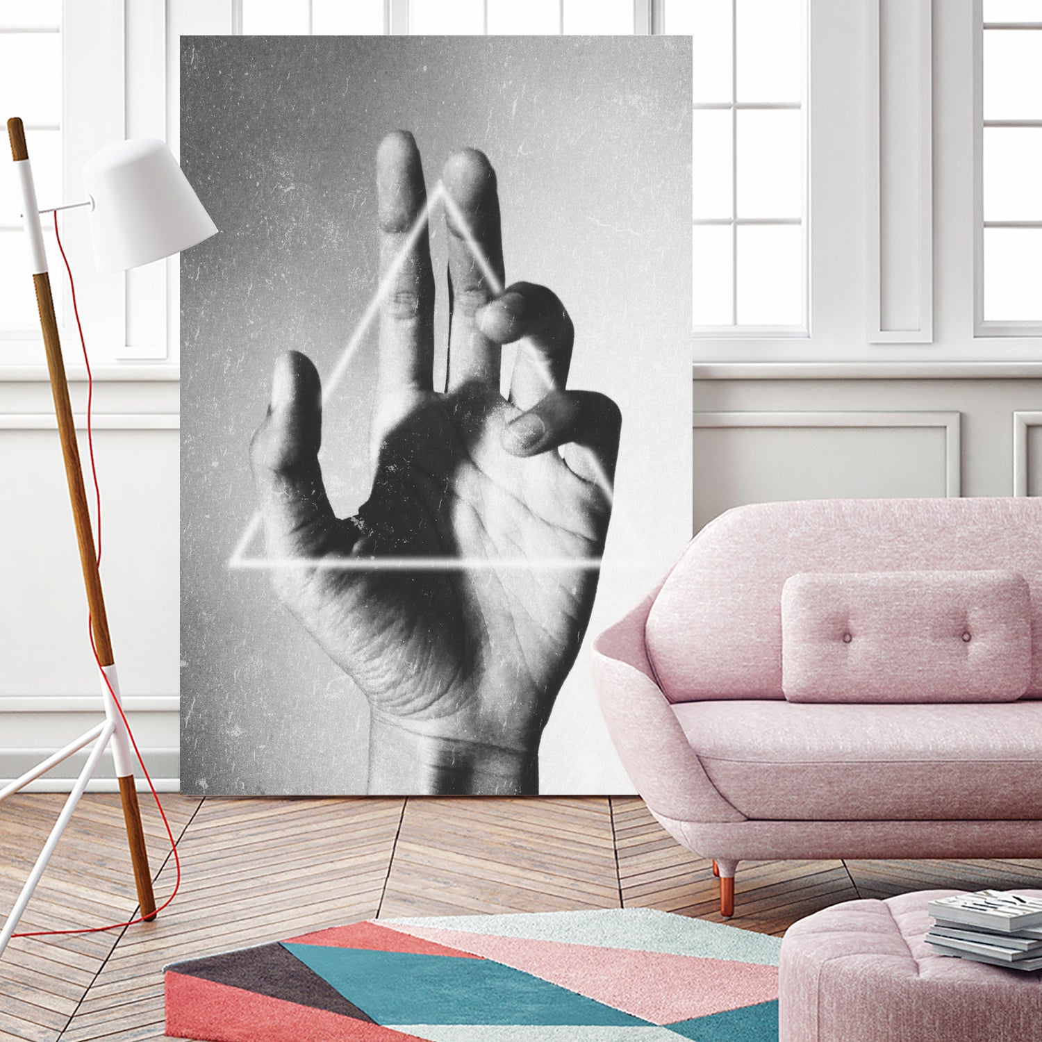 Hand + Triangle by Annisa Tiara Utami on GIANT ART - gray photo manipulation