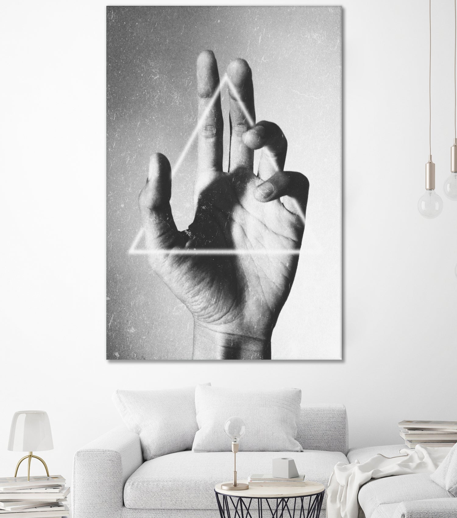 Hand + Triangle by Annisa Tiara Utami on GIANT ART - gray photo manipulation