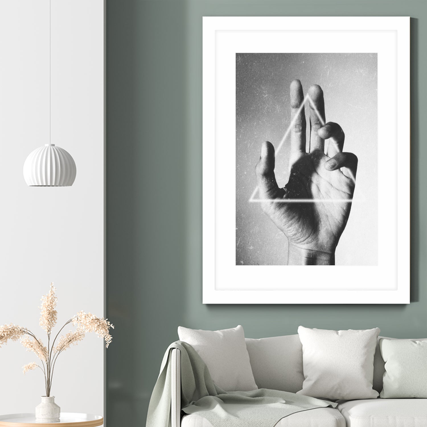 Hand + Triangle by Annisa Tiara Utami on GIANT ART - gray photo manipulation