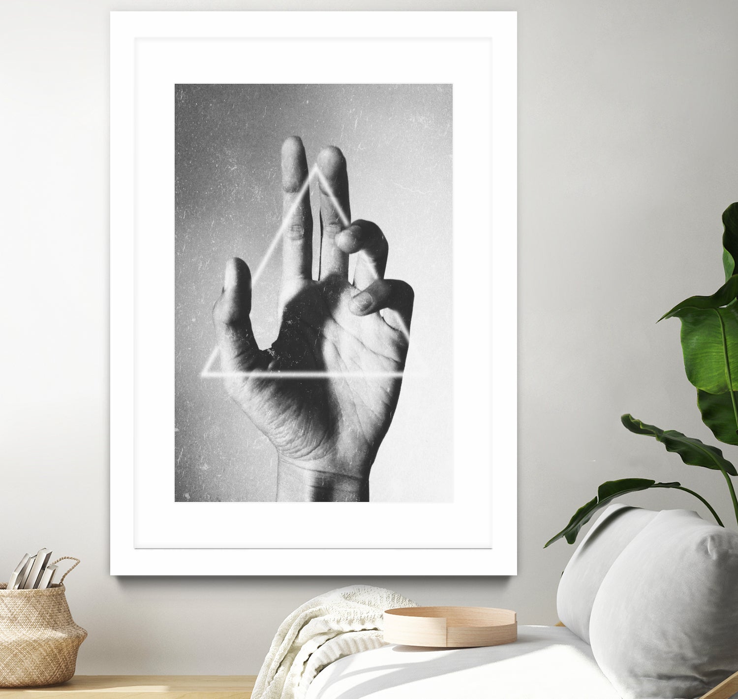 Hand + Triangle by Annisa Tiara Utami on GIANT ART - gray photo manipulation