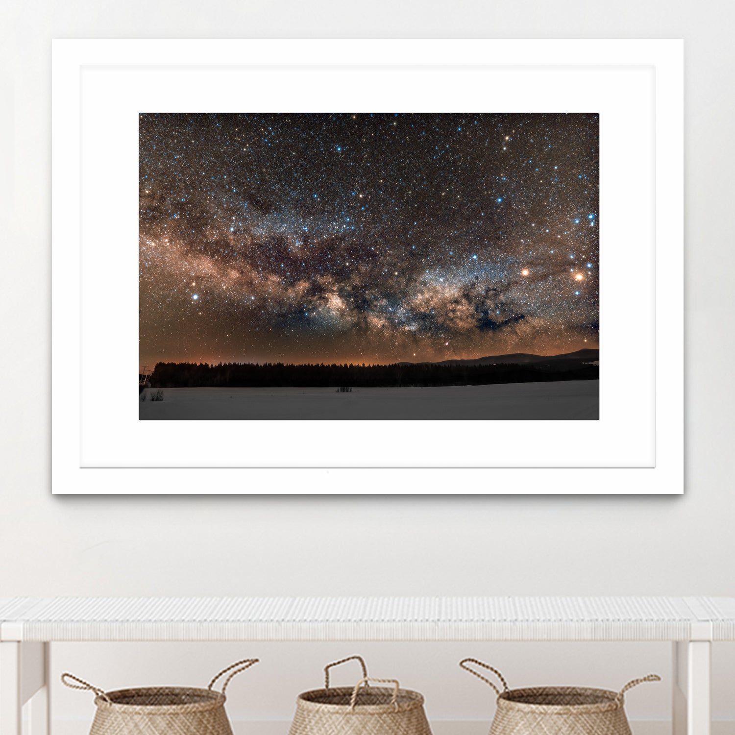 Milky way by Lorenzo Bustillo on GIANT ART - gray photo illustration