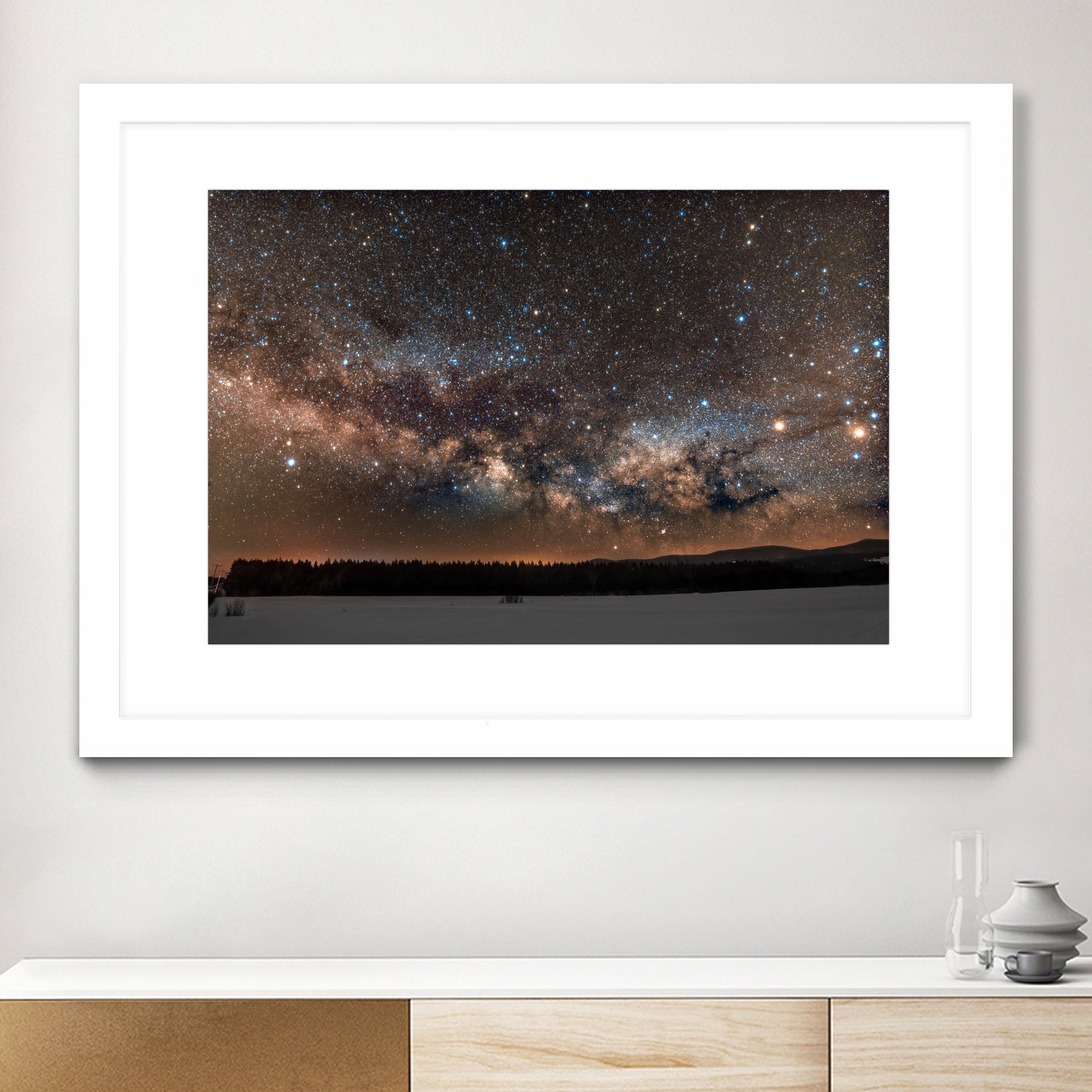 Milky way by Lorenzo Bustillo on GIANT ART - gray photo illustration