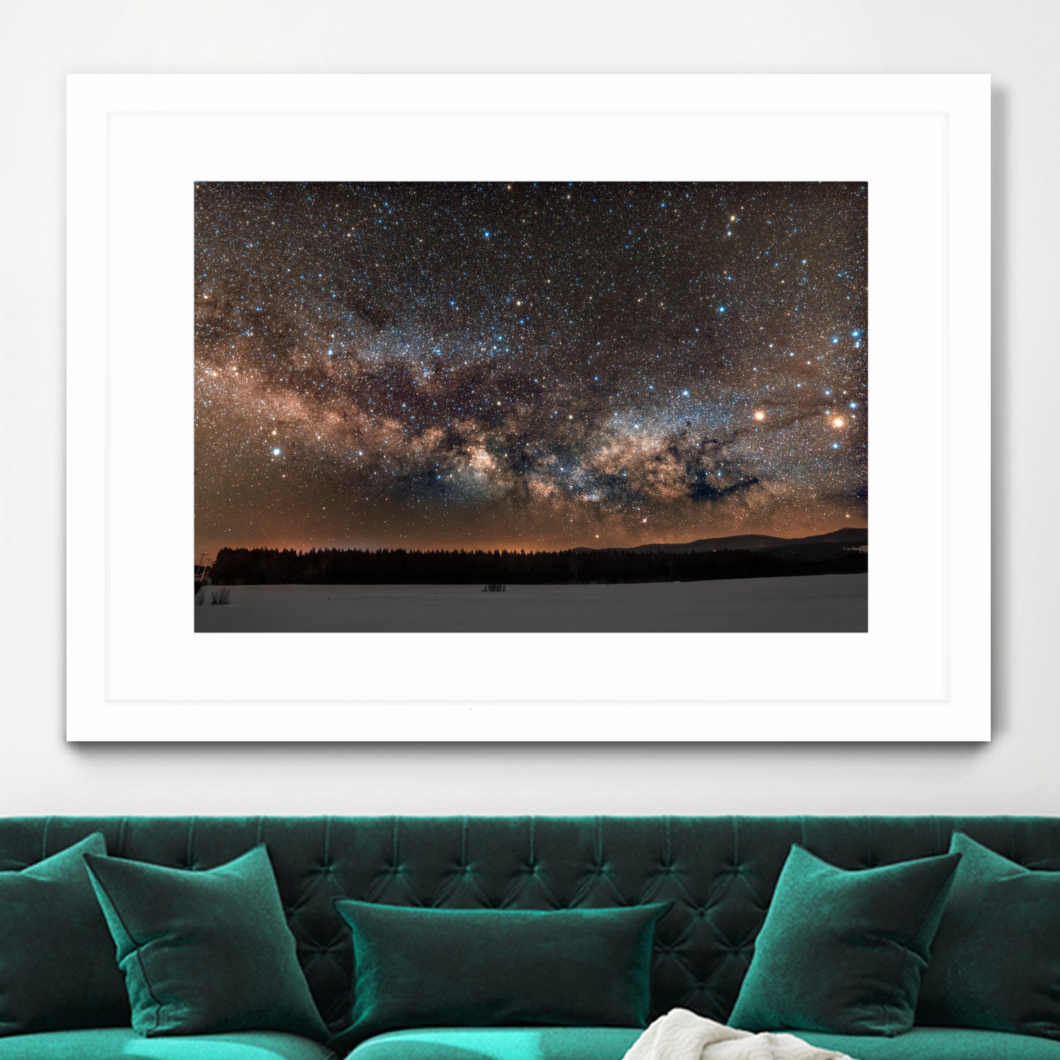 Milky way by Lorenzo Bustillo on GIANT ART - gray photo illustration