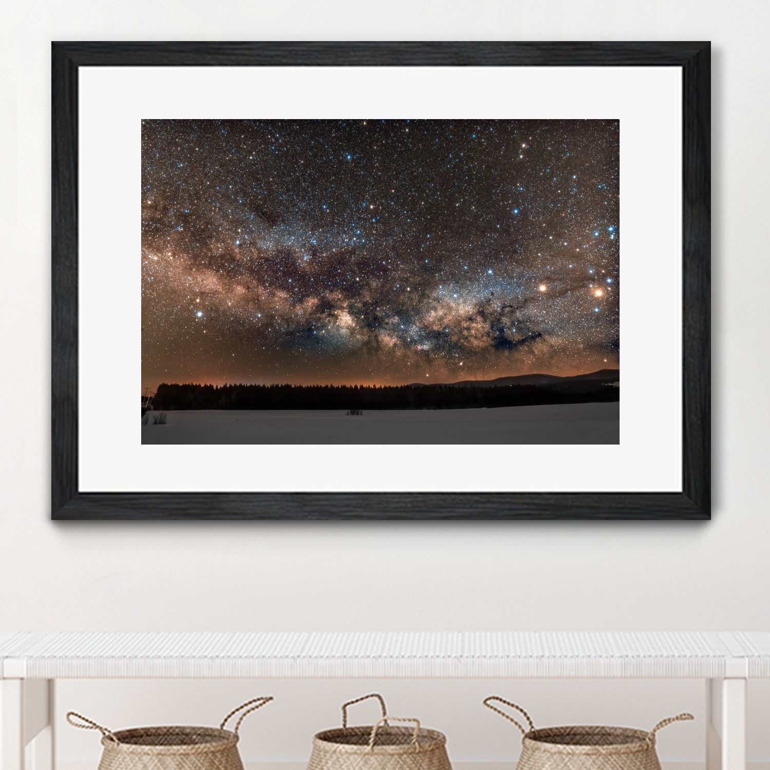 Milky way by Lorenzo Bustillo on GIANT ART - gray photo illustration