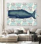 Moby Vineyard Aqua by Thomas Fernez on GIANT ART - blue digital painting