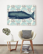 Moby Vineyard Aqua by Thomas Fernez on GIANT ART - blue digital painting