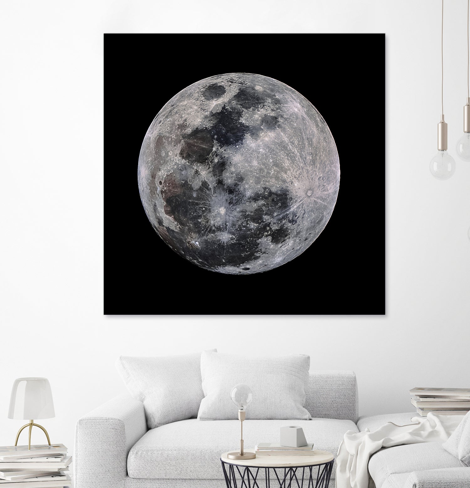 Super Moon by Lorenzo Bustillo on GIANT ART - gray photo illustration