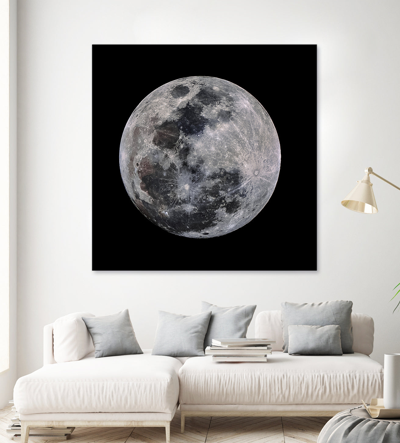 Super Moon by Lorenzo Bustillo on GIANT ART - gray photo illustration