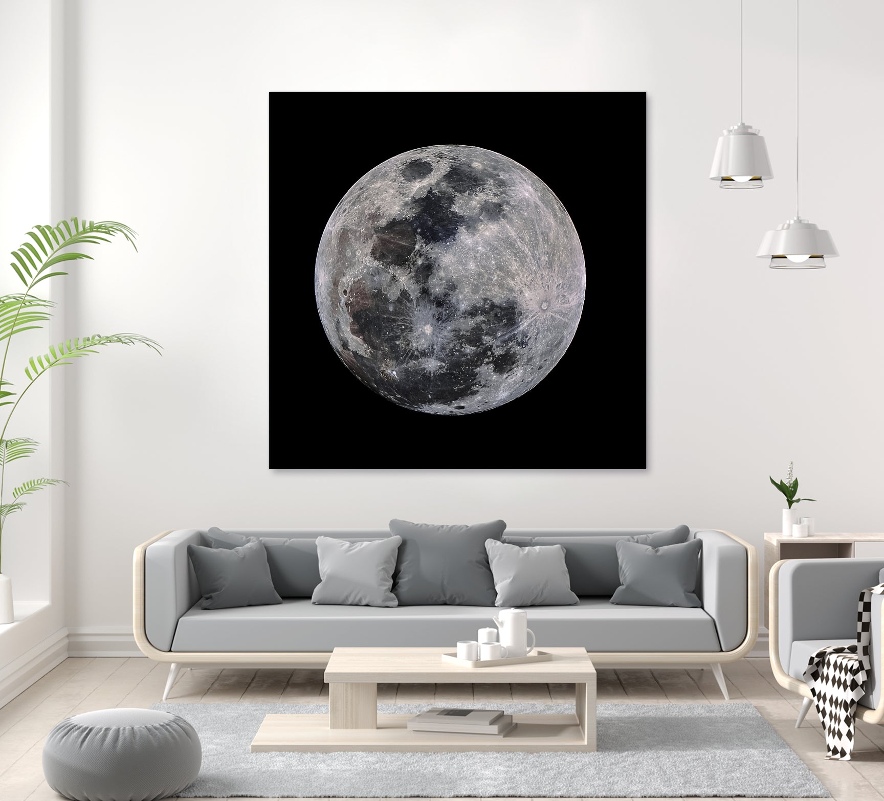 Super Moon by Lorenzo Bustillo on GIANT ART - gray photo illustration