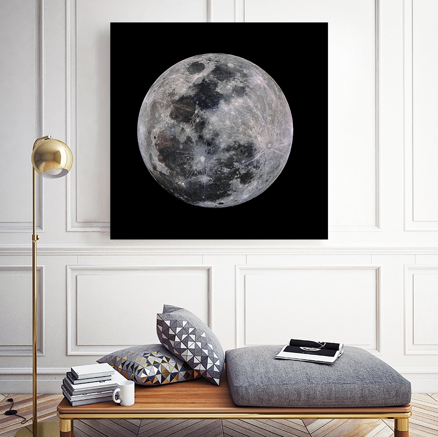 Super Moon by Lorenzo Bustillo on GIANT ART - gray photo illustration