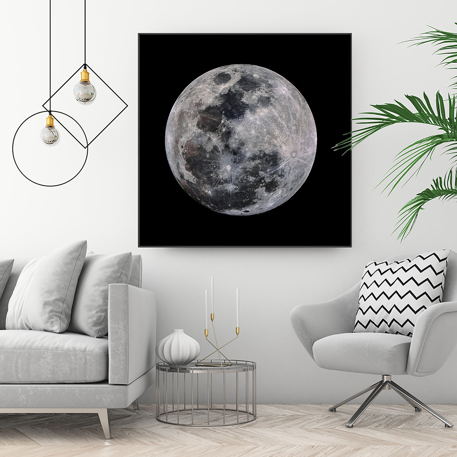 Super Moon by Lorenzo Bustillo on GIANT ART - gray photo illustration