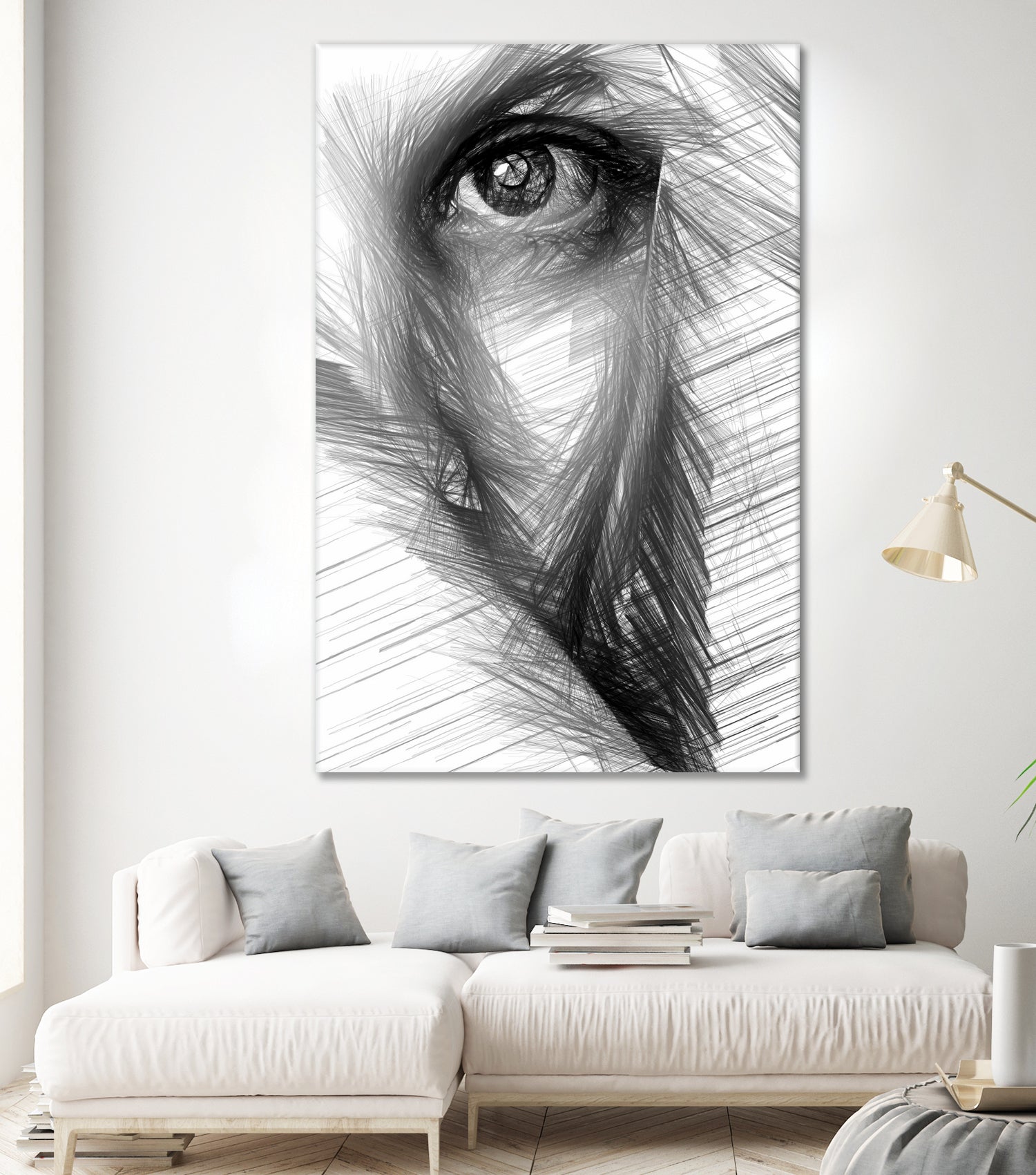 Female Sketch in Black and White 215 by Rafael Salazar on GIANT ART - gray digital drawing