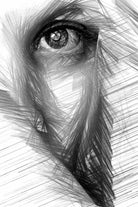 Female Sketch in Black and White 215 by Rafael Salazar on GIANT ART - gray digital drawing