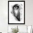 Female Sketch in Black and White 215 by Rafael Salazar on GIANT ART - gray digital drawing