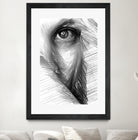 Female Sketch in Black and White 215 by Rafael Salazar on GIANT ART - gray digital drawing