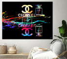 Chanel Perfumes by Daniel Janda on GIANT ART - black mixed media