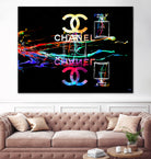 Chanel Perfumes by Daniel Janda on GIANT ART - black mixed media