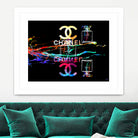 Chanel Perfumes by Daniel Janda on GIANT ART - black mixed media