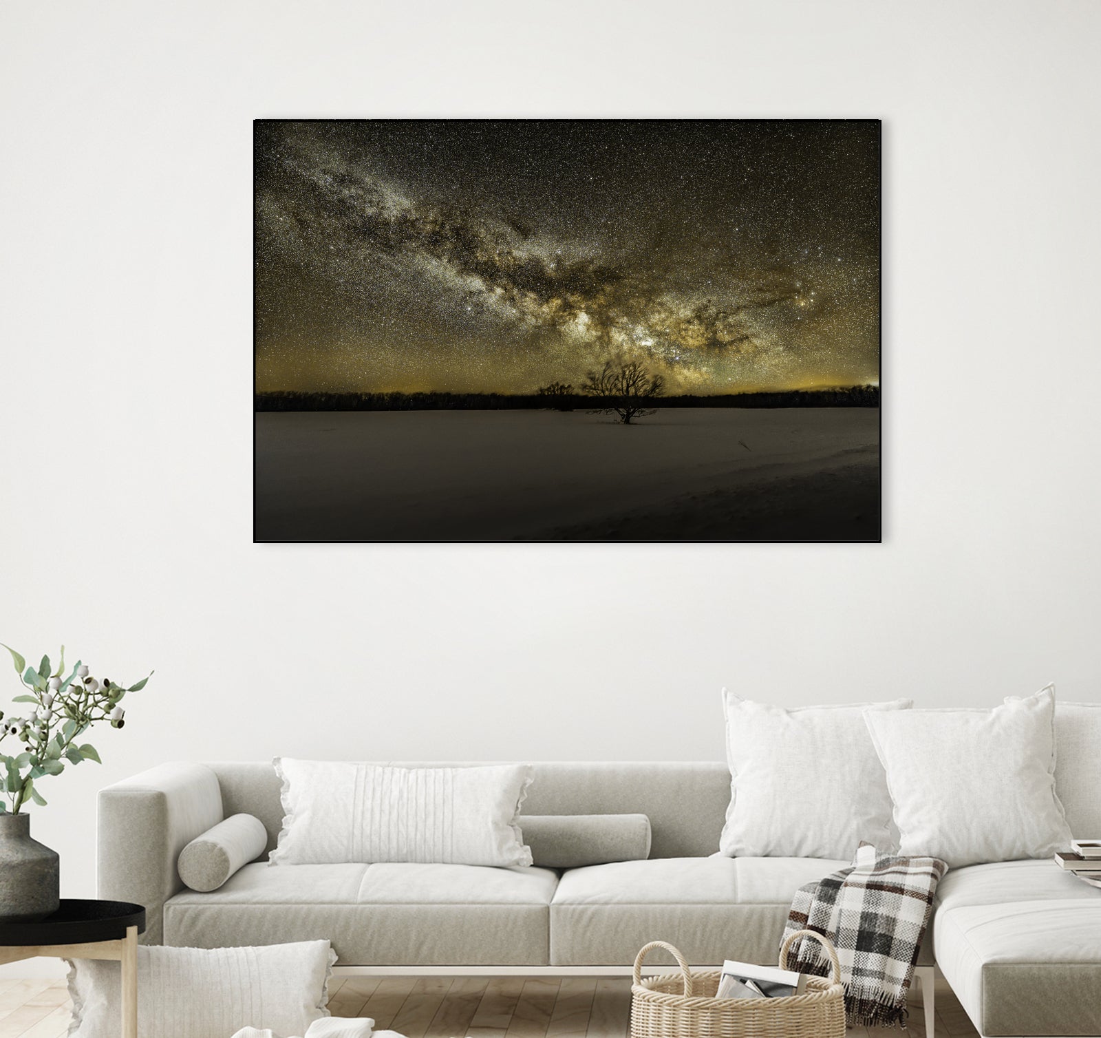 MIlky way rising by Lorenzo Bustillo on GIANT ART - gray photo illustration