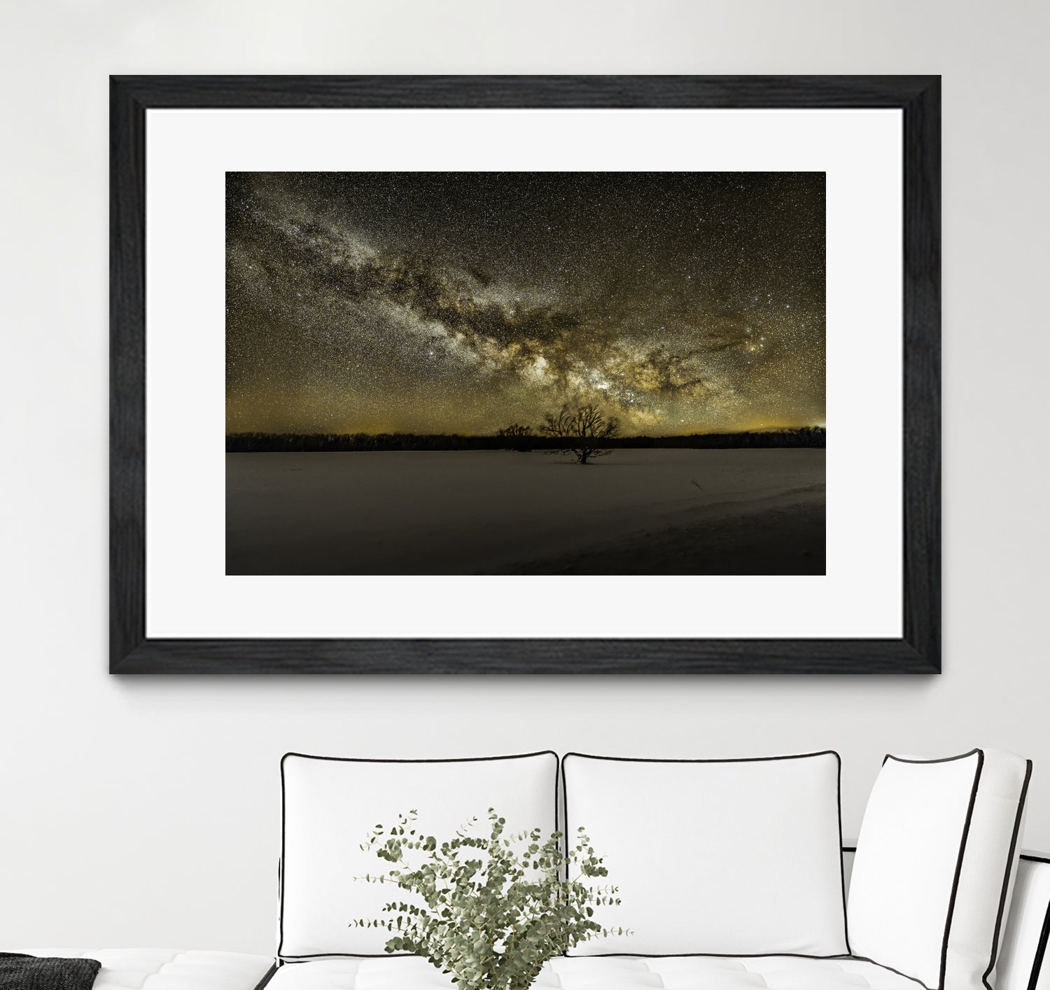 MIlky way rising by Lorenzo Bustillo on GIANT ART - gray photo illustration