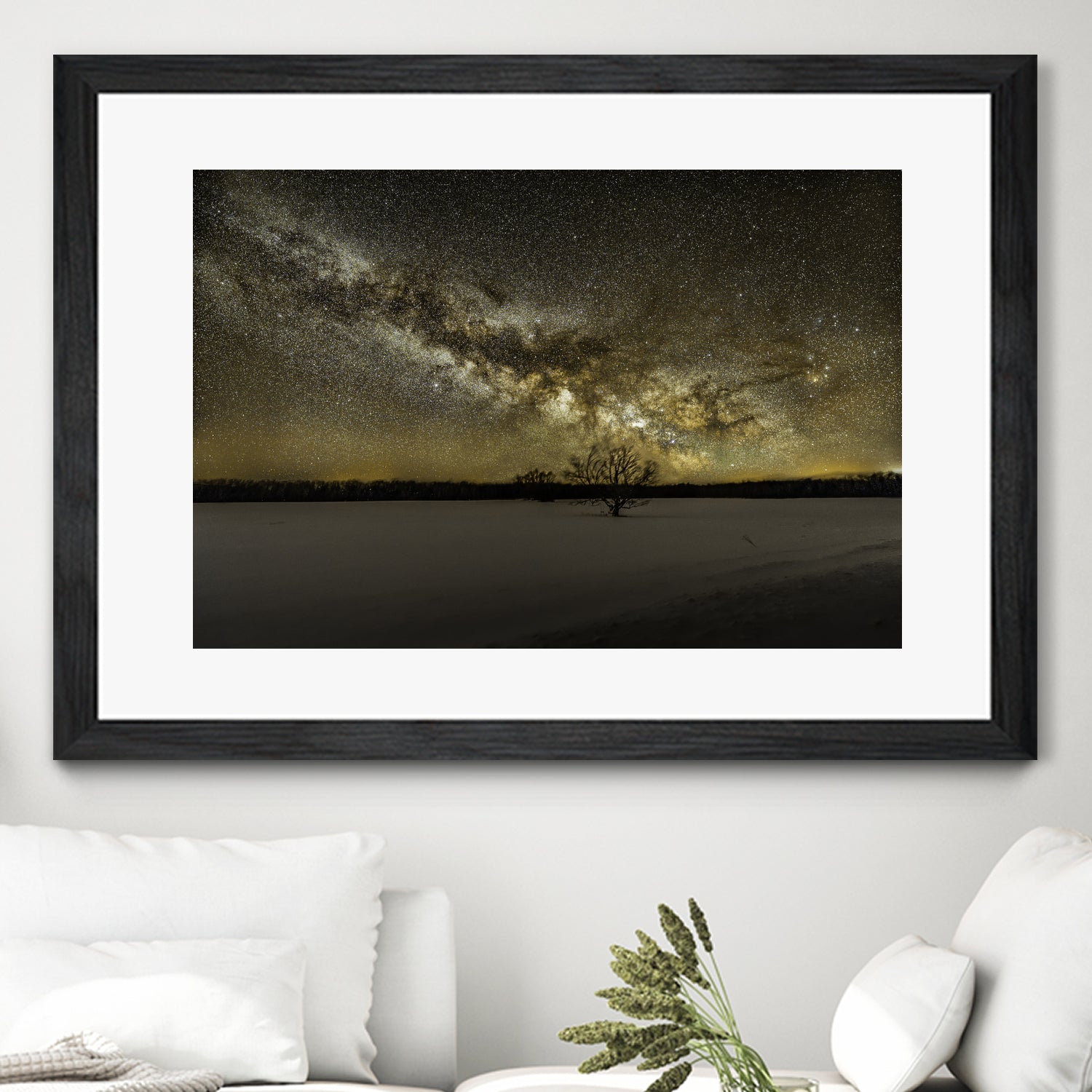 MIlky way rising by Lorenzo Bustillo on GIANT ART - gray photo illustration