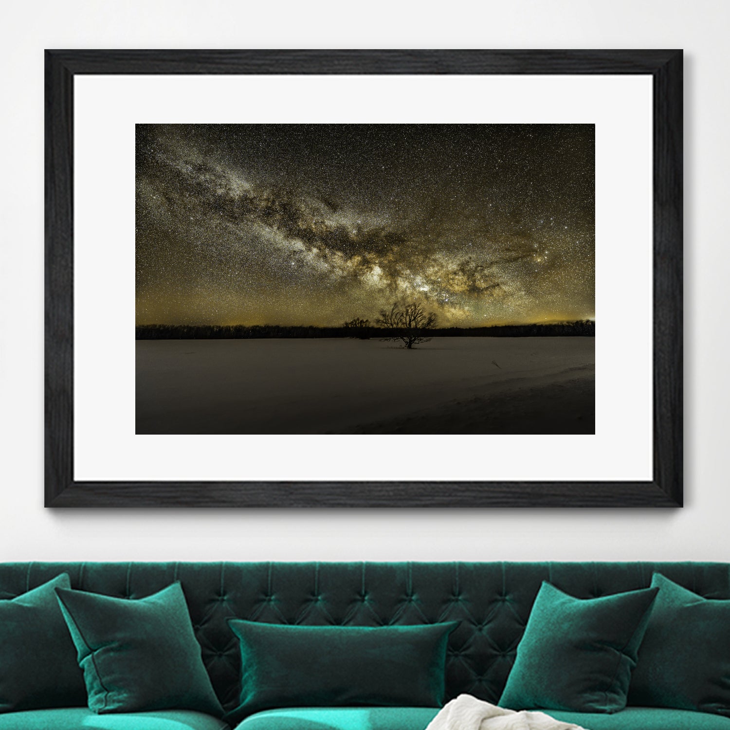 MIlky way rising by Lorenzo Bustillo on GIANT ART - gray photo illustration