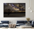 Milky way and Lone Tree by Lorenzo Bustillo on GIANT ART - gray photo illustration