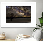 Milky way and Lone Tree by Lorenzo Bustillo on GIANT ART - gray photo illustration