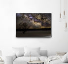 Milky way and Lone Tree by Lorenzo Bustillo on GIANT ART - gray photo illustration