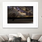 Milky way and Lone Tree by Lorenzo Bustillo on GIANT ART - gray photo illustration