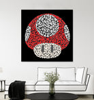 The Red Mushroom in Mario Bros by Caroline BESSIERES on GIANT ART - red digital drawing