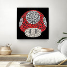 The Red Mushroom in Mario Bros by Caroline BESSIERES on GIANT ART - red digital drawing