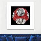 The Red Mushroom in Mario Bros by Caroline BESSIERES on GIANT ART - red digital drawing