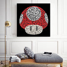 The Red Mushroom in Mario Bros by Caroline BESSIERES on GIANT ART - red digital drawing