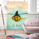 BE BRAVE by Vin Zzep on GIANT ART - white digital painting