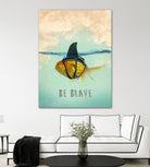 BE BRAVE by Vin Zzep on GIANT ART - white digital painting