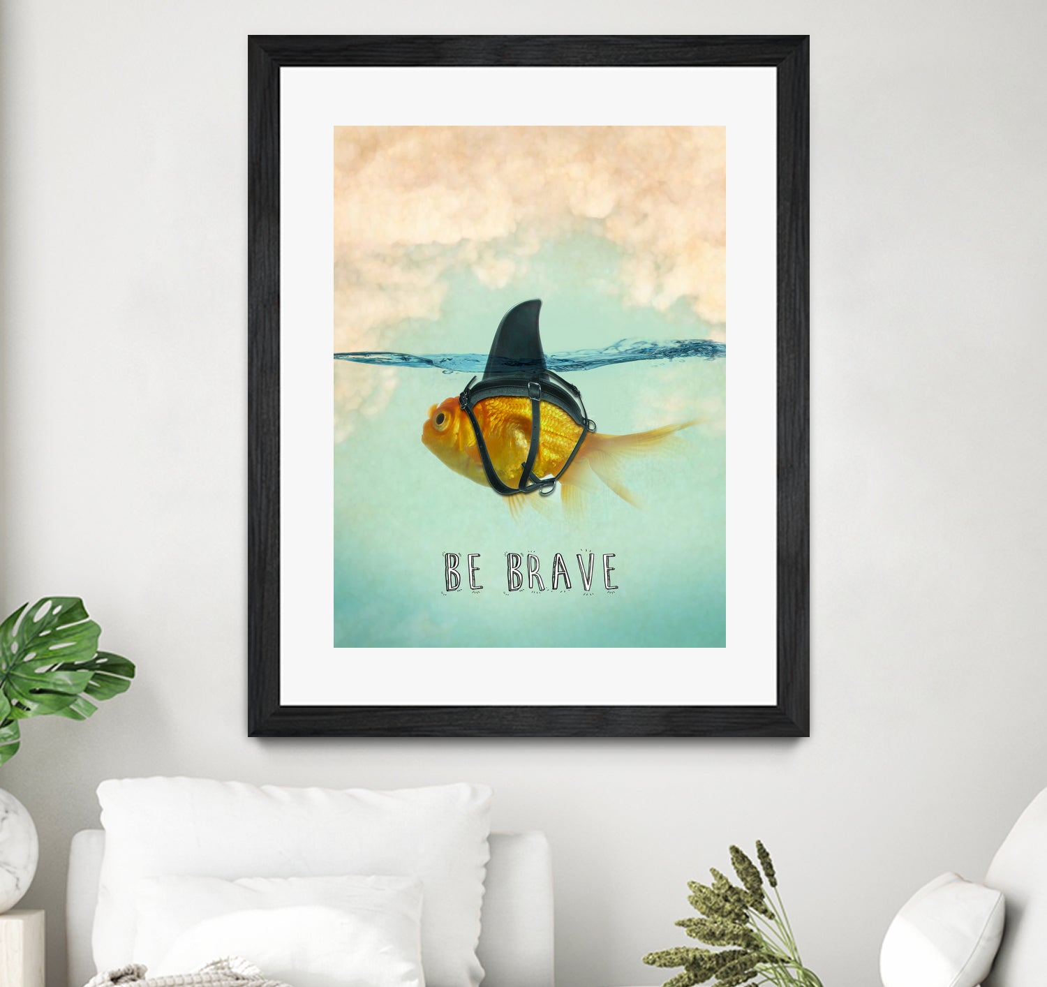 BE BRAVE by Vin Zzep on GIANT ART - white digital painting