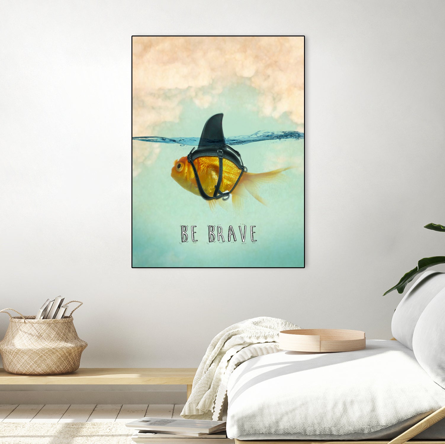 BE BRAVE by Vin Zzep on GIANT ART - white digital painting