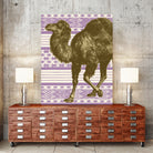 Bazaar Camel Lavender by Thomas Fernez on GIANT ART - fuchsia digital drawing