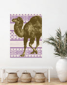 Bazaar Camel Lavender by Thomas Fernez on GIANT ART - fuchsia digital drawing