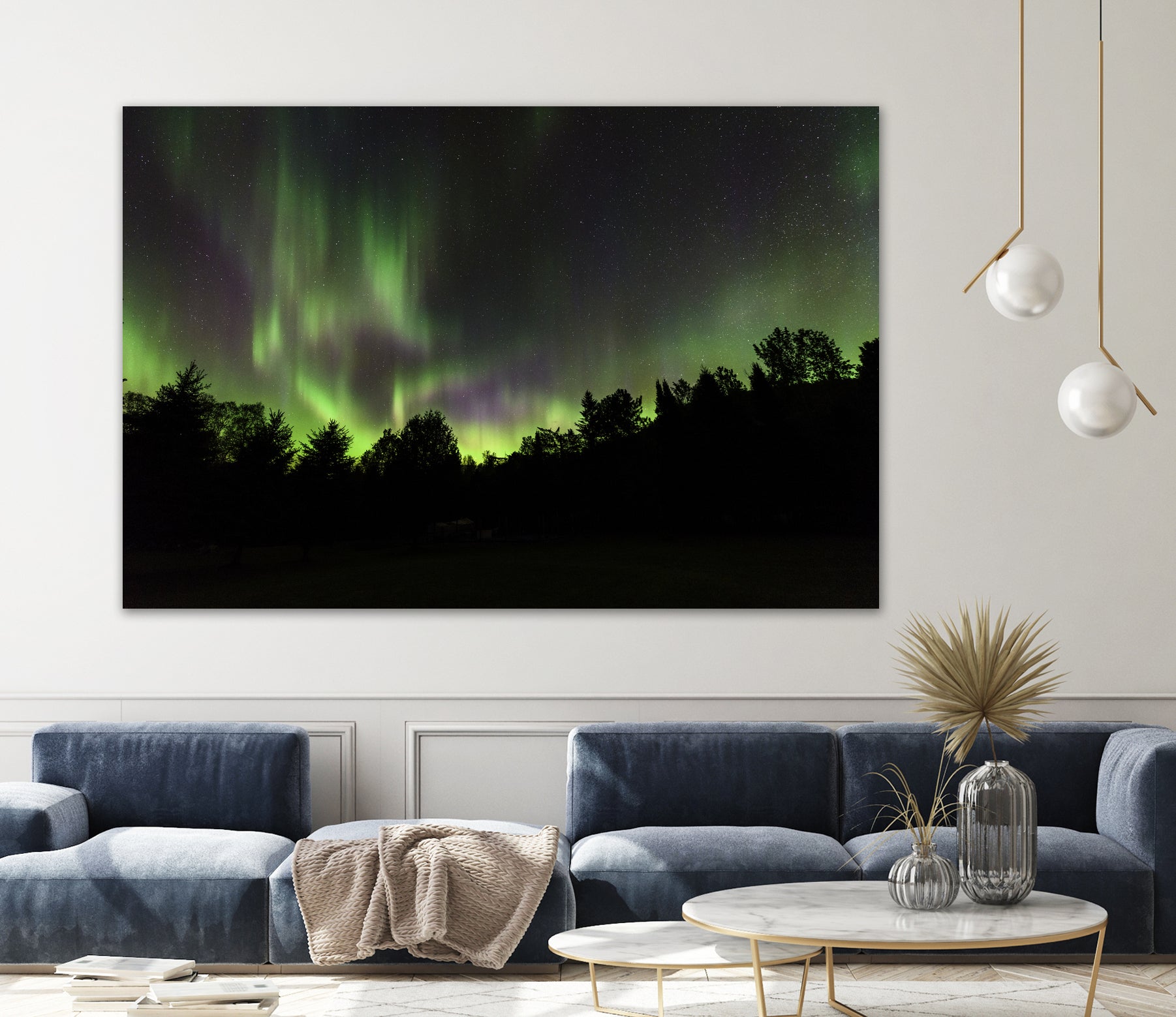 Quebec Northern Lights by Lorenzo Bustillo on GIANT ART - gray photo illustration