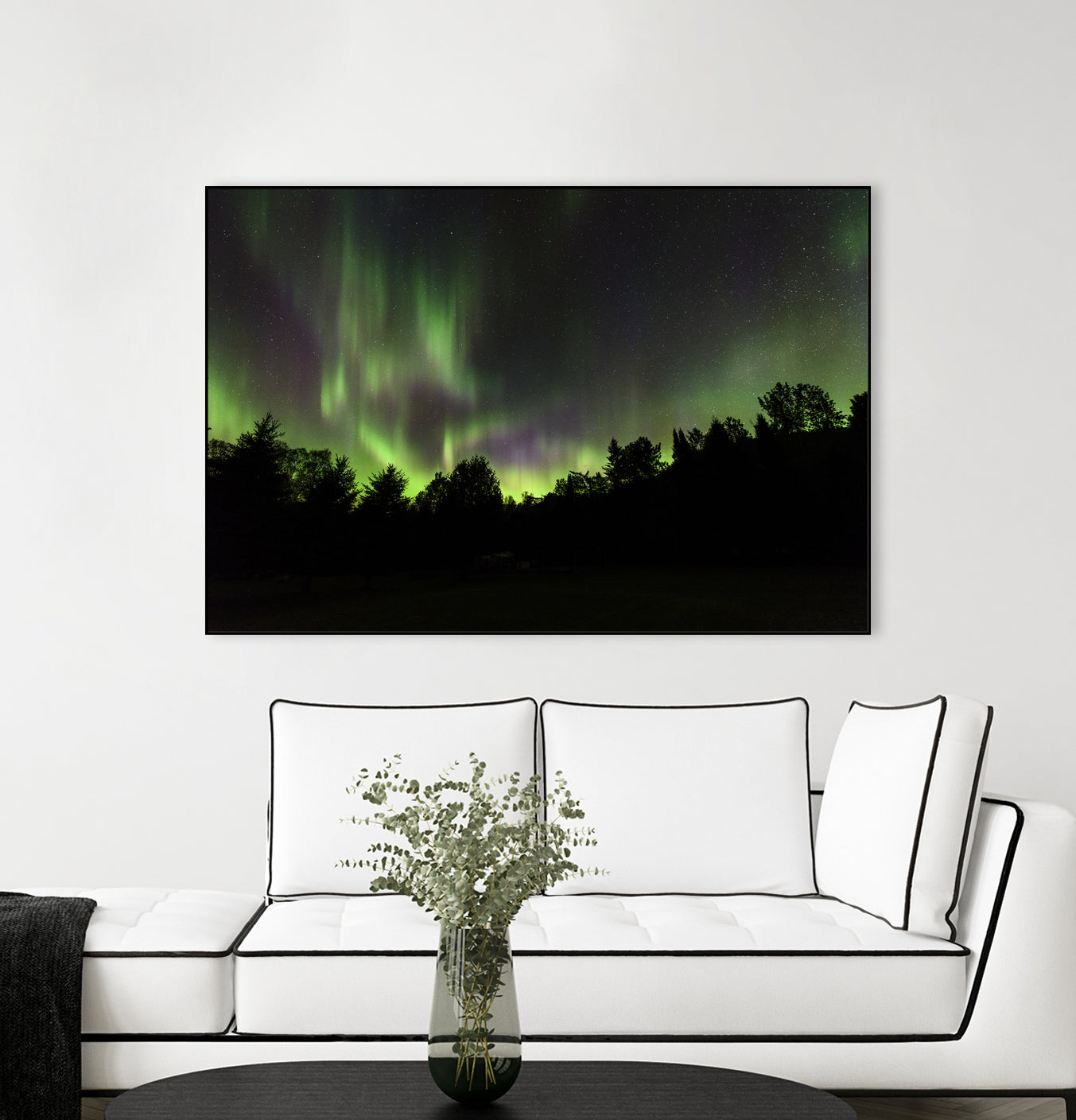 Quebec Northern Lights by Lorenzo Bustillo on GIANT ART - gray photo illustration