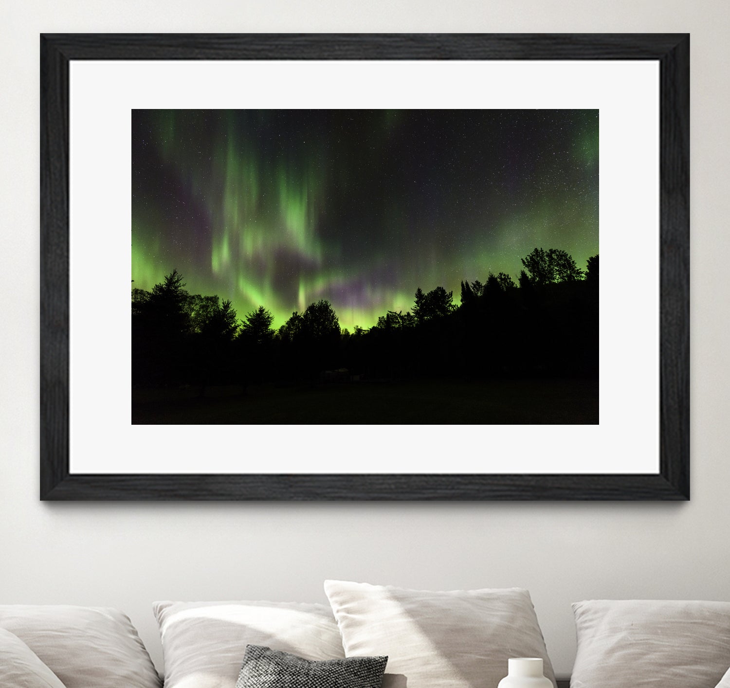 Quebec Northern Lights by Lorenzo Bustillo on GIANT ART - gray photo illustration