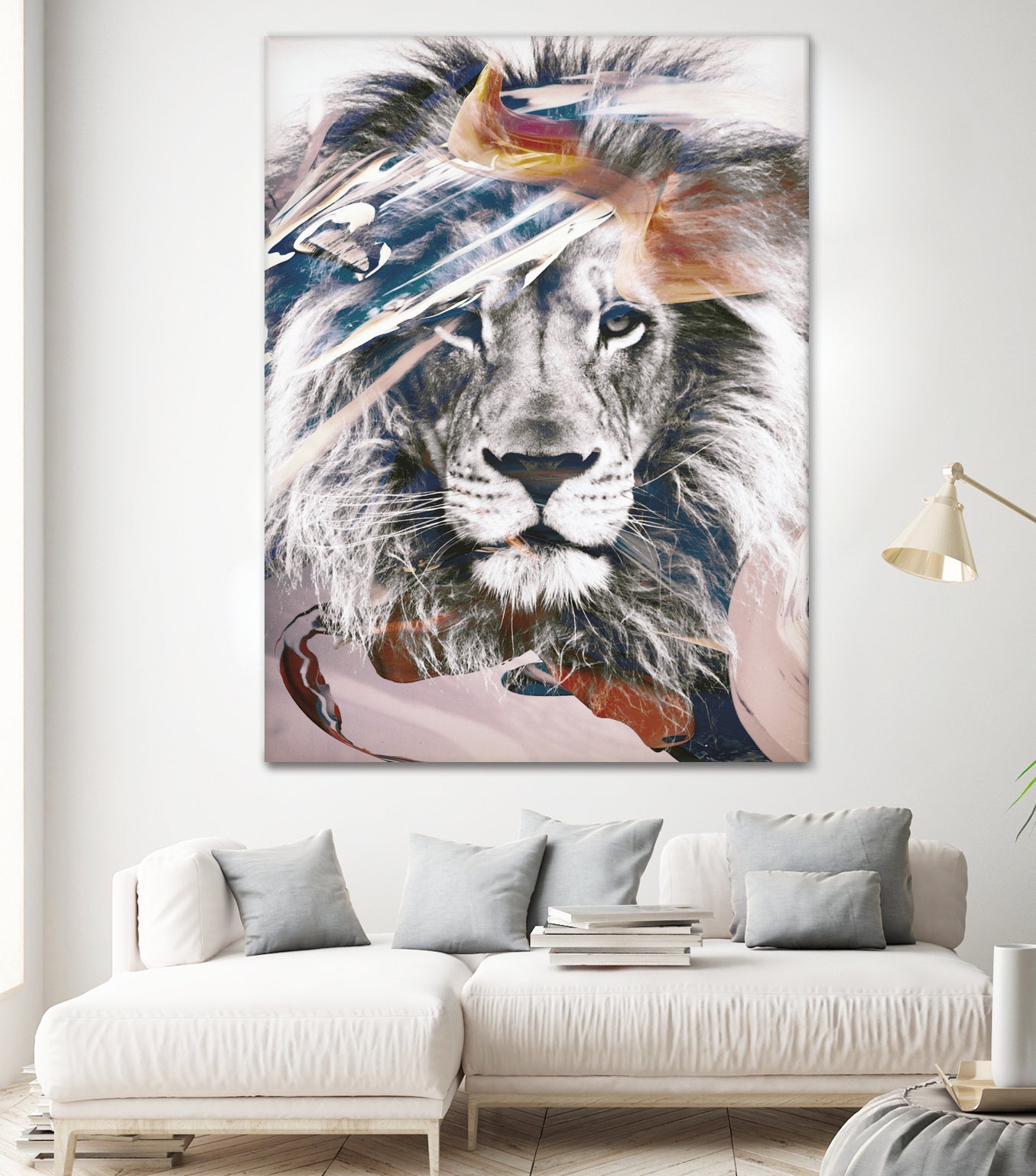 LION 6 by dada22 . on GIANT ART - white digital painting