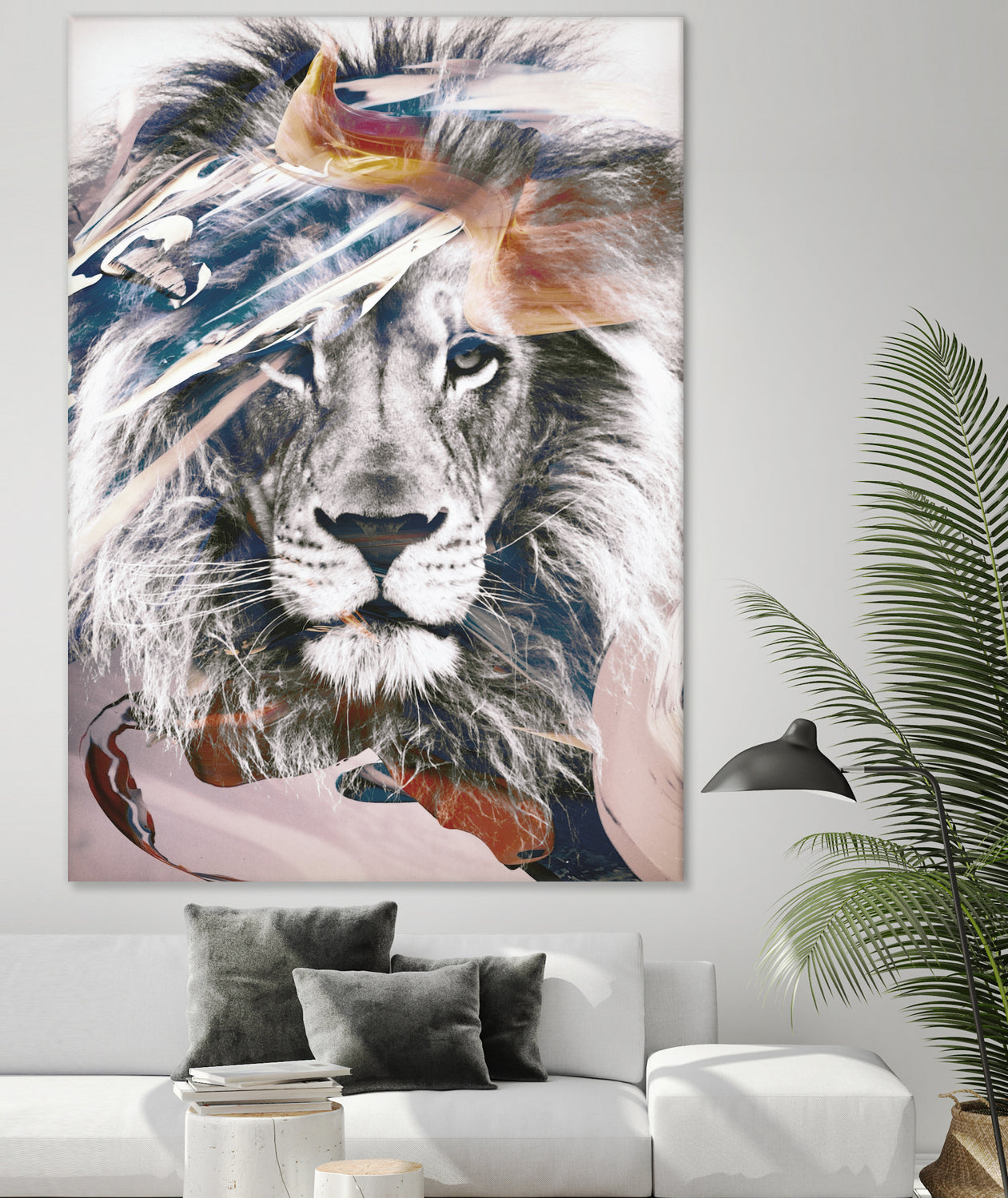 LION 6 by dada22 . on GIANT ART - white digital painting